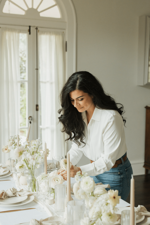 Capen House floral arrangements